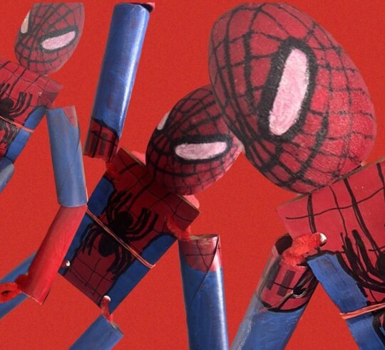 Superhero Puppet Art